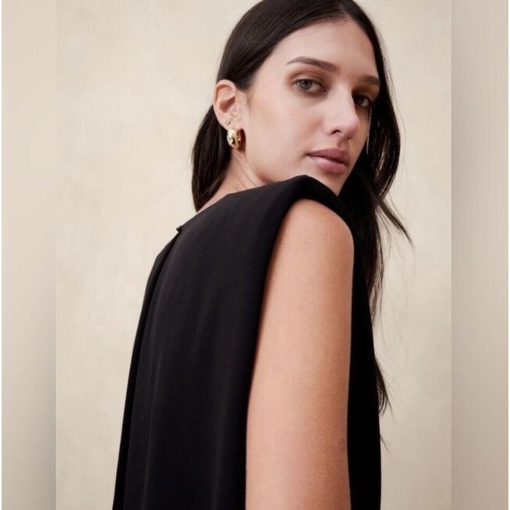 BANANA REPUBLIC MILA STRONG-SHOULDER MINI DRESS - Picture 6 of 9
